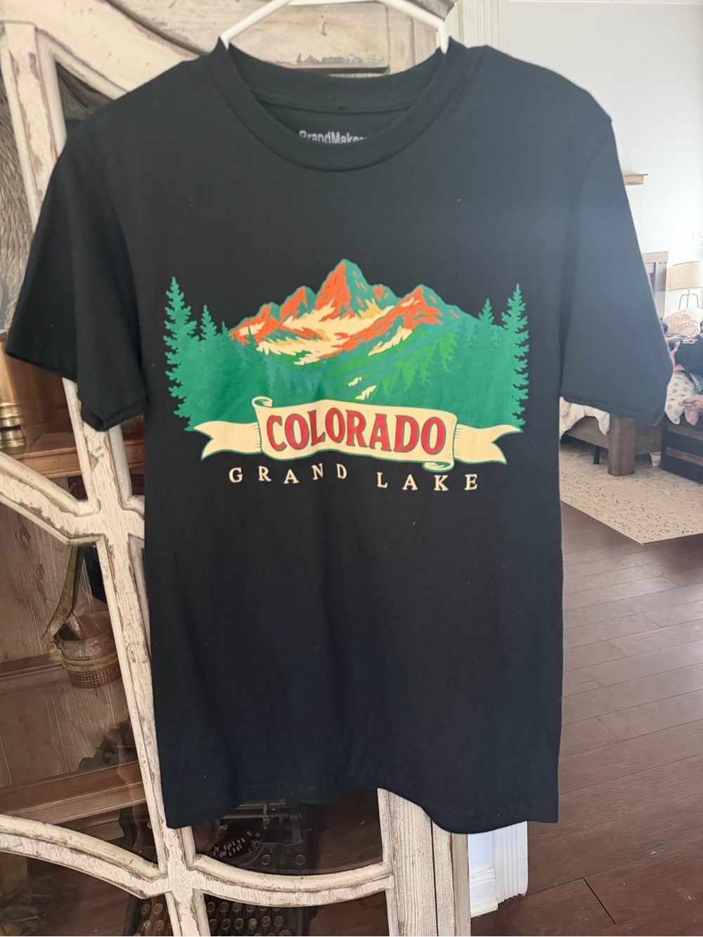 Colorado Grand Lake Graphic Tee in Black